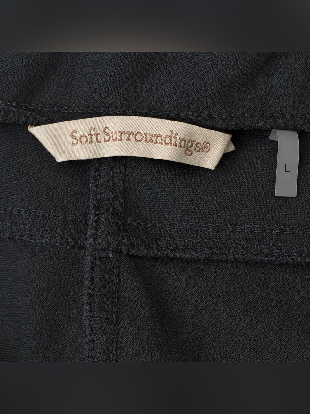 Soft Surroundings Black Shorts Bermuda L - Picture 6 of 7